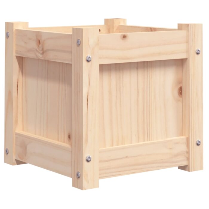 Jardinière 31x31x31 cm bois de pin massif – Image 5