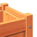 Jardinières 2 pcs cire marron bois de pin massif – Image 8