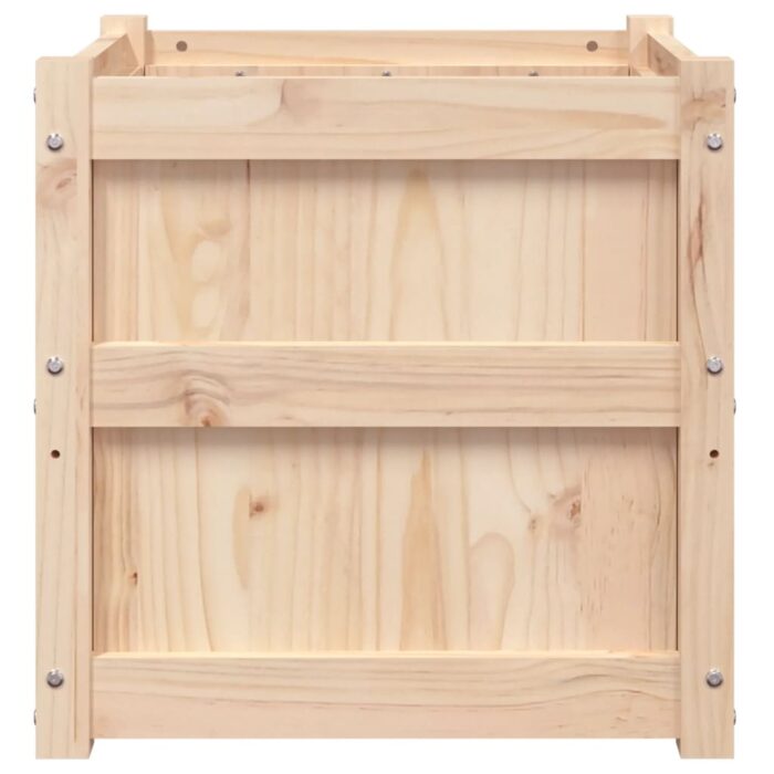 Jardinière 50x50x50 cm bois de pin massif – Image 3