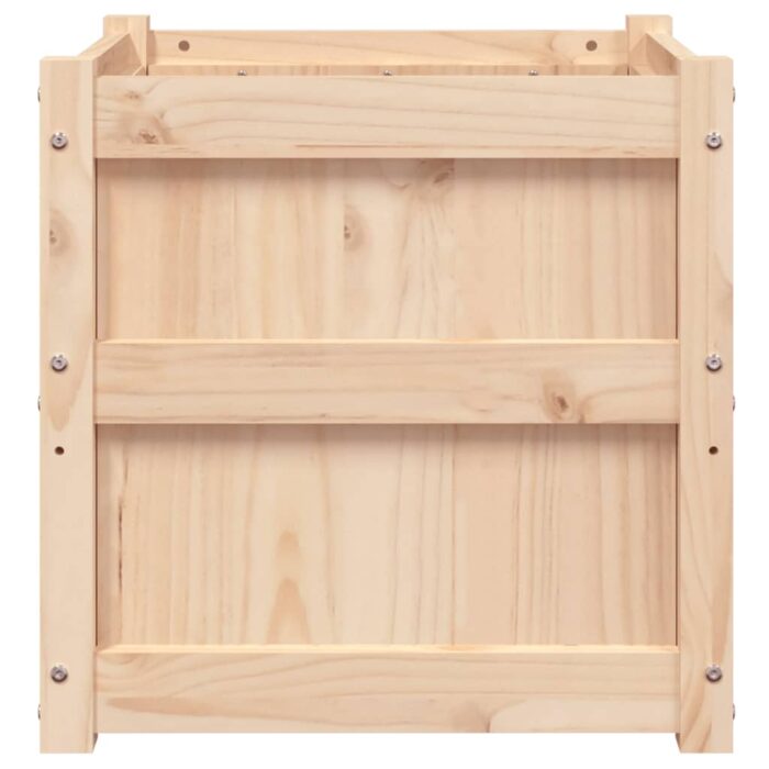 Jardinière 50x50x50 cm bois de pin massif – Image 4
