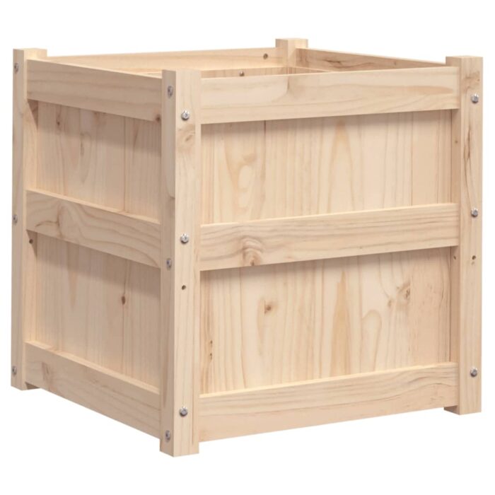 Jardinière 50x50x50 cm bois de pin massif – Image 5