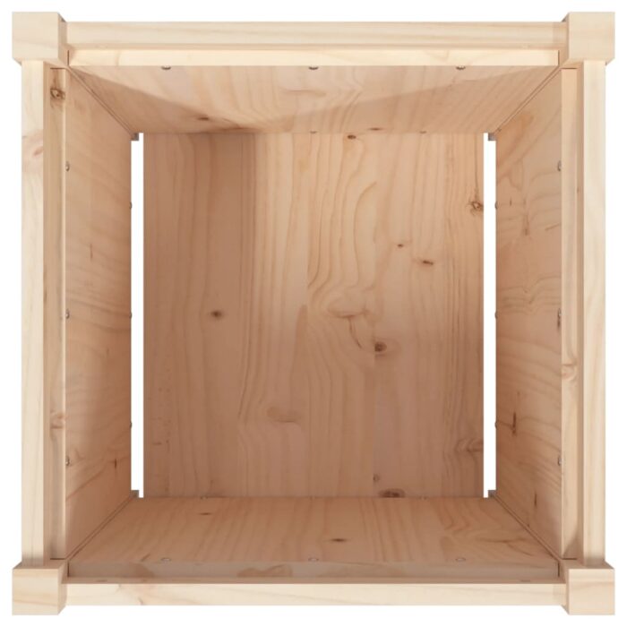 Jardinière 50x50x50 cm bois de pin massif – Image 6