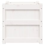 Jardinières 2 pcs blanc bois de pin massif – Image 5