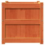 Jardinières 2 pcs cire marron bois de pin massif – Image 5