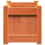 Jardinière cire marron 60x31x31 cm bois de pin massif – Image 4