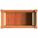 Jardinière cire marron 60x31x31 cm bois de pin massif – Image 6