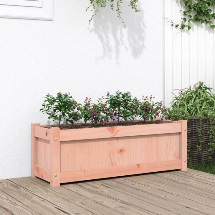 Jardinière 90x31x31 cm bois massif douglas – Image 1