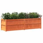 Jardinière cire marron 180x50x50 cm bois de pin massif – Image 2