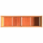 Jardinière cire marron 180x50x50 cm bois de pin massif – Image 6