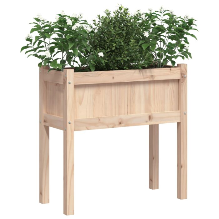 Jardinières avec pieds 70x31x70 cm bois de pin massif – Image 2