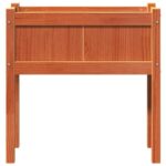 Jardinières et pieds cire marron 70x31x70 cm bois de pin massif – Image 3