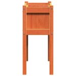 Jardinières 2 pcs avec pieds cire marron bois de pin massif – Image 5