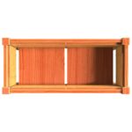 Jardinières 2 pcs avec pieds cire marron bois de pin massif – Image 7