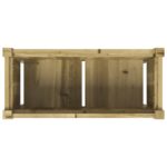 Jardinière avec pieds 70x31x70 cm bois de pin imprégné – Image 6