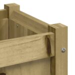 Jardinières 2 pcs avec pieds bois de pin imprégné – Image 7