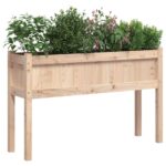 Jardinières avec pieds 110x31x70 cm bois de pin massif – Image 2