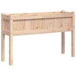 Jardinières avec pieds 110x31x70 cm bois de pin massif – Image 5