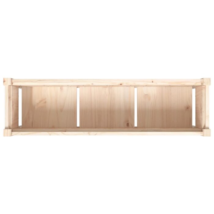 Jardinières avec pieds 110x31x70 cm bois de pin massif – Image 6