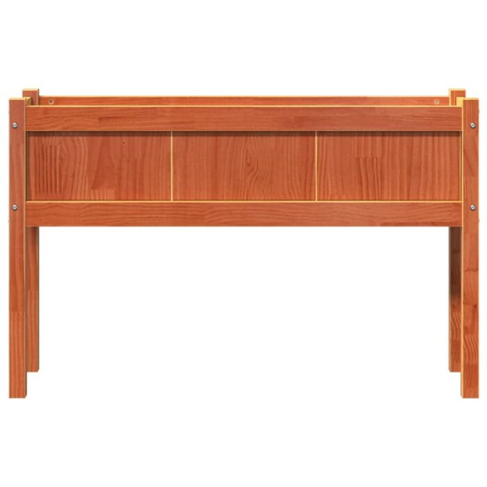 Jardinières avec pieds et pieds 110x31x70 cm bois de pin massif – Image 3