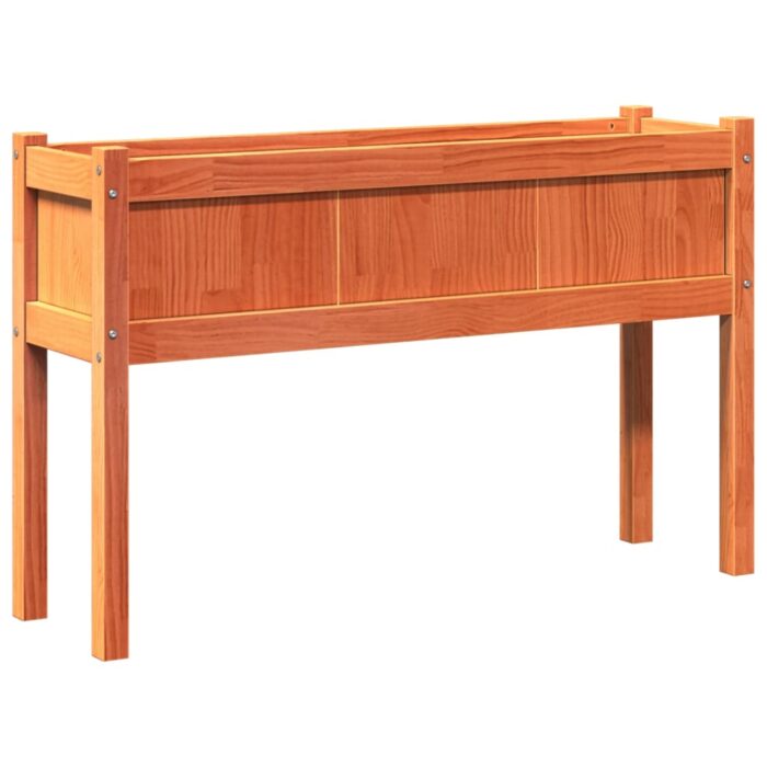 Jardinières avec pieds et pieds 110x31x70 cm bois de pin massif – Image 5