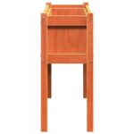 Jardinières 2 pcs avec pieds cire marron bois de pin massif – Image 5