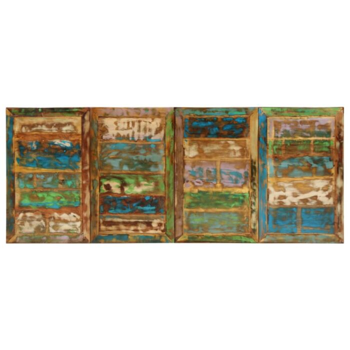 Table à manger 220x90x77 cm bois massif de récupération – Image 3