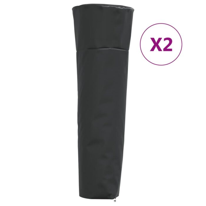 Housses de chauffage 2 pcs forme de pyramide tissu oxford 420D – Image 1