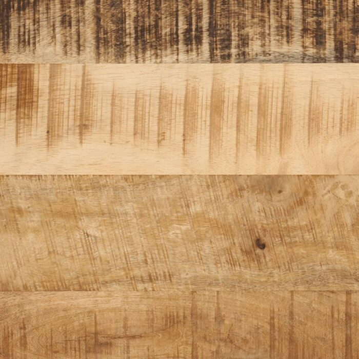 Tables basses gigognes 3 pcs bois massif de manguier et fer – Image 7