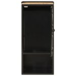Armoire de salle de bain 40x27x90 cm fer et bois de manguier – Image 2