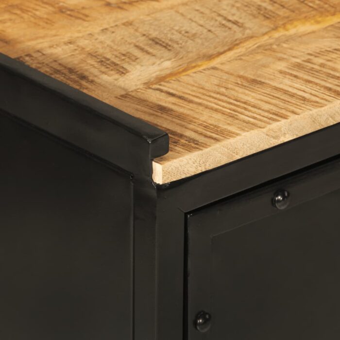 VXL8721012085541_g_en_hd_5.jpg Armoire de salle de bain 40x27x90 cm fer et bois de manguier – Image 5