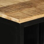 Armoire de salle de bain 40x27x90 cm fer et bois de manguier – Image 5