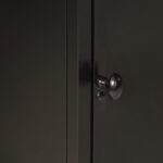 Armoire de salle de bain 40x27x90 cm fer et bois de manguier – Image 7