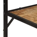 Porte-manteau 90x35x180 cm bois de manguier et fer – Image 5