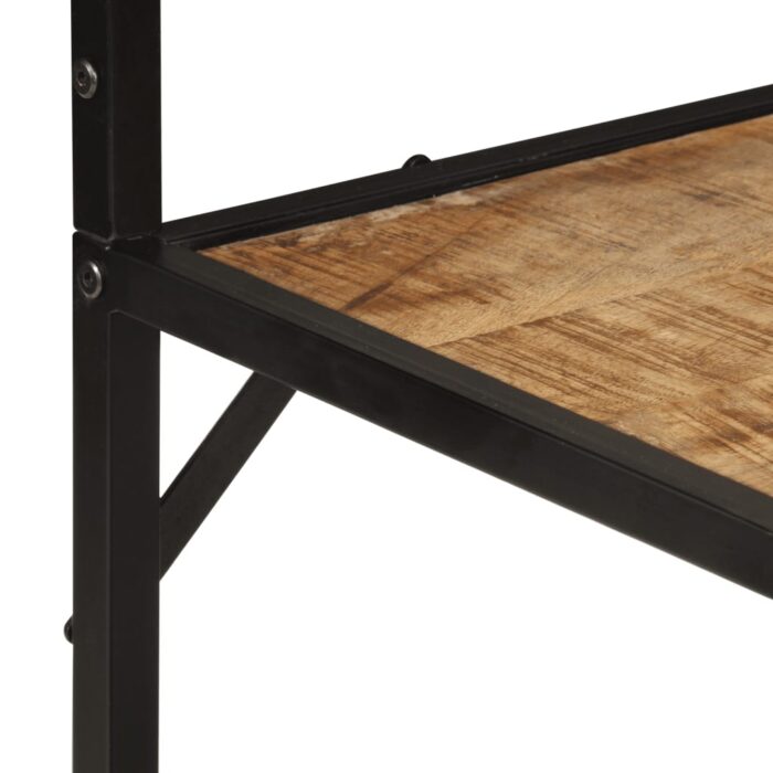 Porte-manteau 90x35x180 cm bois de manguier et fer – Image 5