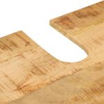 Armoire lavabo de salle de bain bois massif de manguier et fer – Image 8