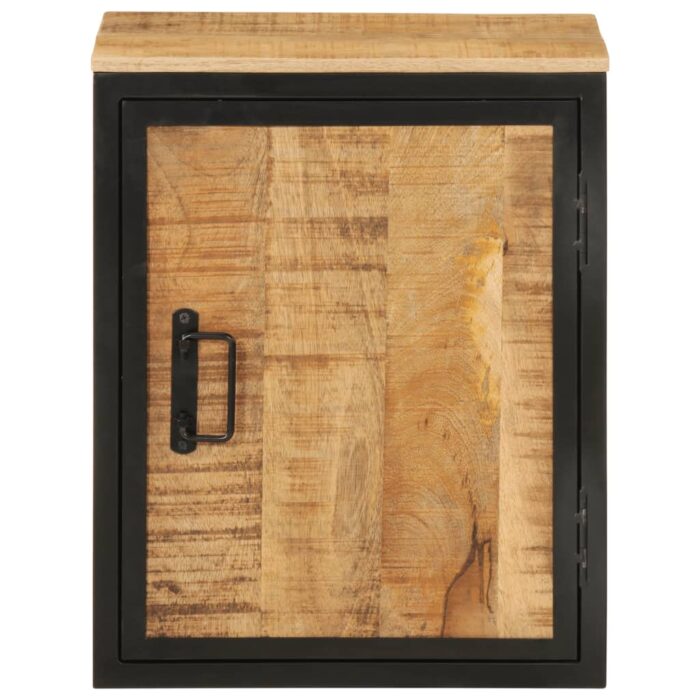 Armoire de salle de bain 40x30x50cm bois massif manguier et fer – Image 2