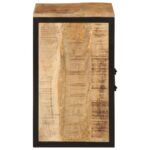 Armoire de salle de bain 40x30x50cm bois massif manguier et fer – Image 3