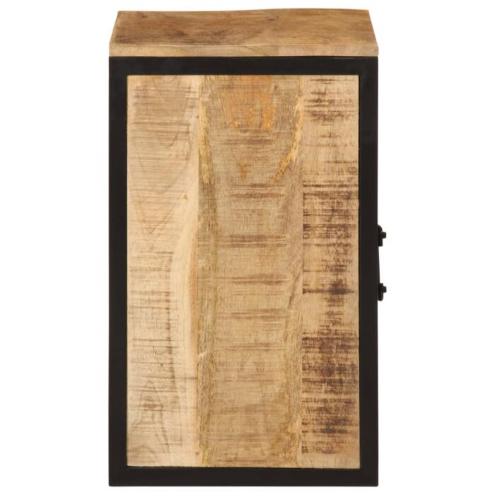 Armoire de salle de bain 40x30x50cm bois massif manguier et fer – Image 3