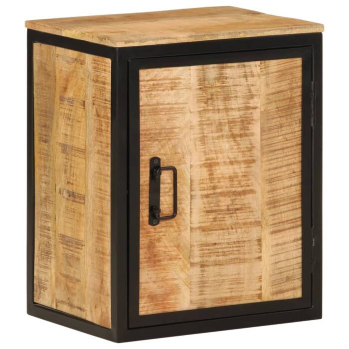 Armoire de salle de bain 40x30x50cm bois massif manguier et fer – Image 9