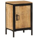 Armoire de salle de bain 40x30x60cm bois massif manguier et fer – Image 12