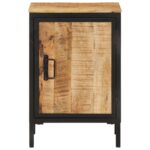 Armoire de salle de bain 40x30x60cm bois massif manguier et fer – Image 2