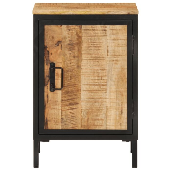 Armoire de salle de bain 40x30x60cm bois massif manguier et fer – Image 2
