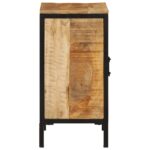 Armoire de salle de bain 40x30x60cm bois massif manguier et fer – Image 3