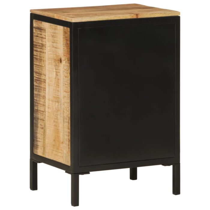 Armoire de salle de bain 40x30x60cm bois massif manguier et fer – Image 4