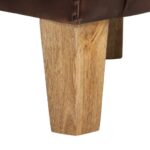 Fauteuil Marron foncé Cuir véritable – Image 6