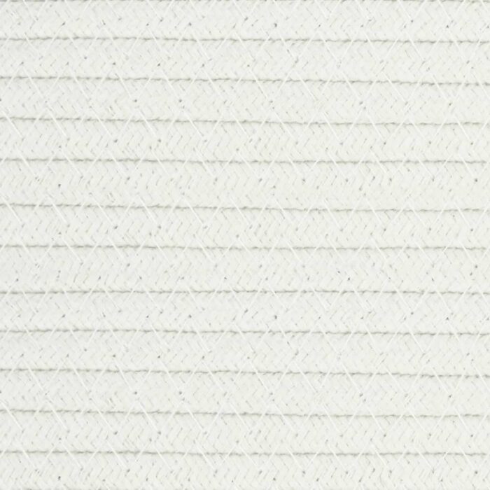 Panier de rangement gris et blanc Ø40x35 cm coton – Image 6