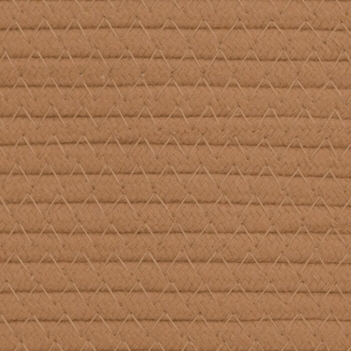 Panier de rangement marron et blanc Ø40x35 cm coton – Image 5