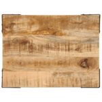 Table d'appoint 40x30x40 cm bois massif de manguier brut – Image 3