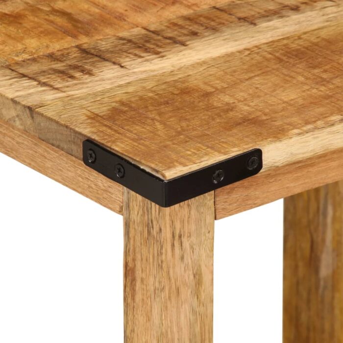 Tables d'appoint gigognes 3 pcs bois de manguier massif brut – Image 7