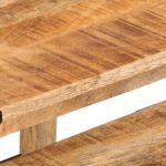 Tables d'appoint gigognes 3 pcs bois de manguier massif brut – Image 8
